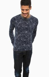 Джемпер из хлопка синего цвета Scotch&Soda