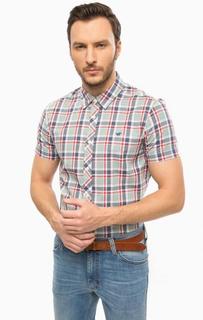 Хлопковая рубашка в клетку Mustang