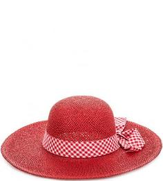 Красная бумажная шляпа с лентой в клетку R.Mountain