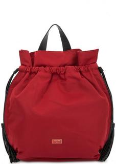 Красный текстильный рюкзак Patrizia Pepe