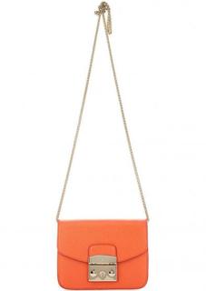 Маленькая кожаная сумка через плечо Furla