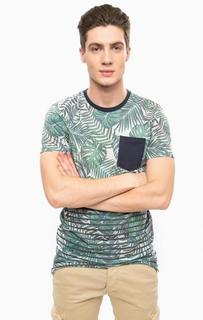 Трикотажная футболка с карманом Alcott