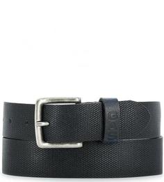 Синий кожаный ремень Gas