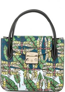 Кожаная сумка со съемным откидным клапаном Furla