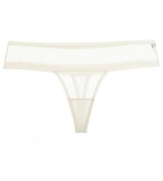 Трусы-стринги молочного цвета Dkny