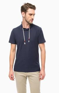 Хлопковая футболка с широким воротом Tom Tailor Denim