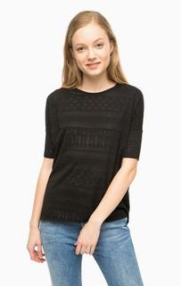 Футболка черного цвета с короткими рукавами Wrangler