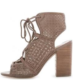 Коричневые босоножки на высоком устойчивом каблуке Aldo