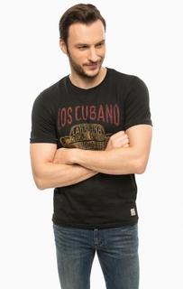 Черная футболка с принтом Jack & Jones