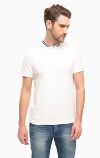 Хлопковая футболка с застежкой на пуговицы Tom Tailor Denim