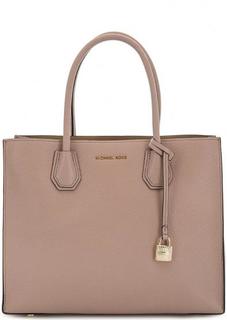 Кожаная сумка с двумя отделами Michael Michael Kors