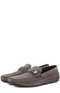 Замшевые мокасины с перемычкой Tod’s Tods