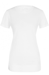 Хлопковая футболка с круглым вырезом DKNY