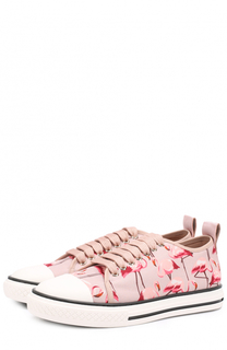 Текстильные кеды с принтом REDVALENTINO