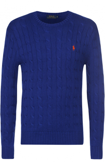 Хлопковый джемпер фактурной вязки Polo Ralph Lauren