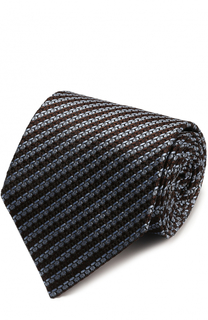 Шелковый галстук с узором Ermenegildo Zegna