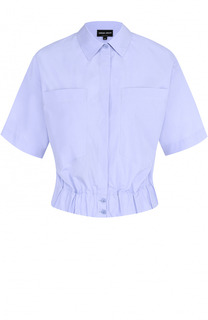 Укороченная блуза с накладными карманами Giorgio Armani