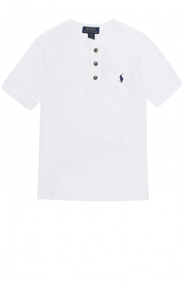 Футболка джерси с логотипом бренда Polo Ralph Lauren