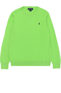 Пуловер джерси с логотипом бренда Polo Ralph Lauren