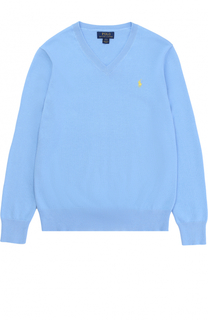 Пуловер джерси с логотипом бренда Polo Ralph Lauren