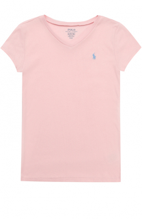 Футболка джерси с логотипом бренда Polo Ralph Lauren