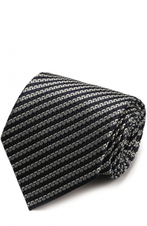 Шелковый галстук с узором Ermenegildo Zegna