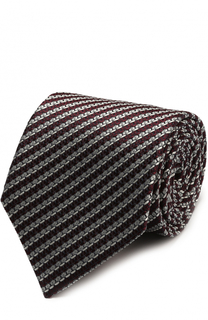 Шелковый галстук с узором Ermenegildo Zegna