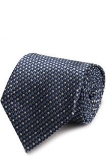 Шелковый галстук с узором Ermenegildo Zegna