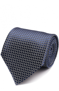 Шелковый галстук с узором Ermenegildo Zegna