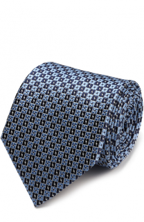 Шелковый галстук с узором Ermenegildo Zegna