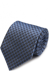 Шелковый галстук с узором Ermenegildo Zegna