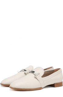 Кожаные лоферы с пряжкой Tod’s Tods