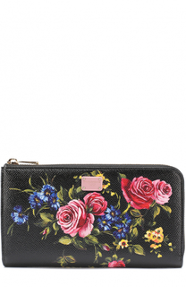 Кожаный кошелек с принтом на молнии Dolce &amp; Gabbana