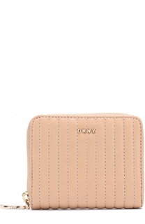 Кожаное портмоне на молнии DKNY
