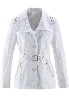 Куртка с заклепками (белый) Bonprix