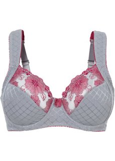 Бюстгальтер, чашка E (серый/свекольный) Bonprix