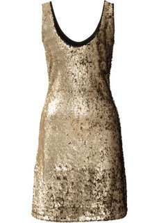 Платье с пайетками (золотистый матовый) Bonprix
