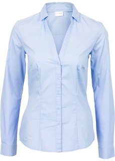 Блузка-стретч (жемчужно-синий) Bonprix