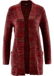 Кардиган (красный меланж) Bonprix