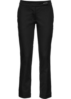 Брюки в деловом стиле длины 7/8 (черный) Bonprix