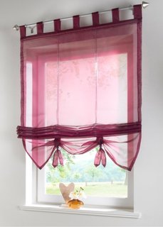 Римская штора, Петли (цвет красной ягоды) Bonprix