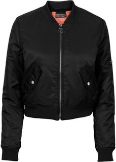 Бомбер (черный) Bonprix