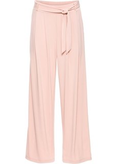 Широкие брюки с поясом (винтажно-розовый) Bonprix
