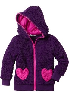 Плюшевая куртка (темно-лиловый/цвет фуксии) Bonprix
