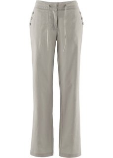 Широкие брюки (серо-коричневый) Bonprix