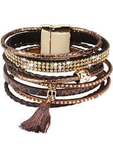 Браслет (коричневый/золотистый) Bonprix