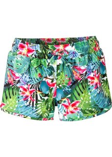 Пляжные шорты (зеленый с рисунком) Bonprix