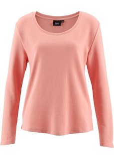 Структурный свитшот (нежно-коралловый) Bonprix