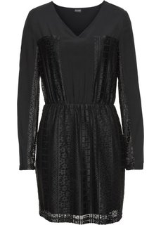 Кружевное платье (черный) Bonprix