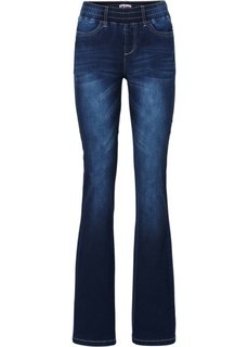 Джинсы-суперстретч BOOTCUT без застежки, низкий рост (K) (темно-синий) Bonprix